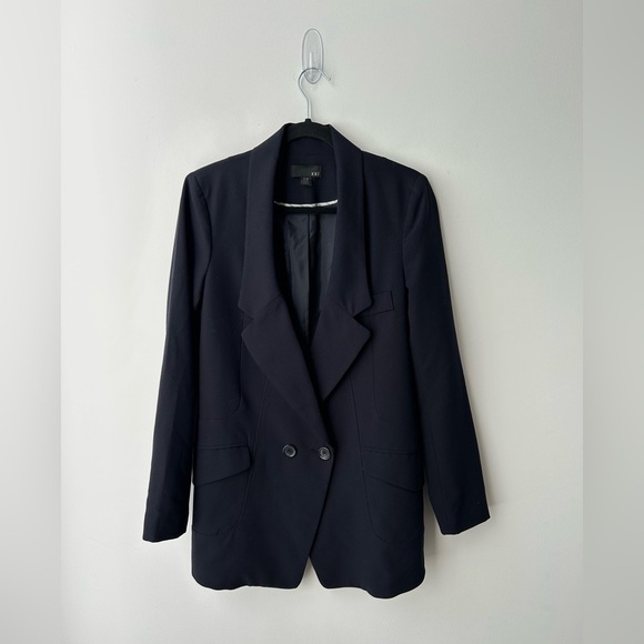 Forever 21 navy blue mid Lenght blazer - Picture 1 of 11